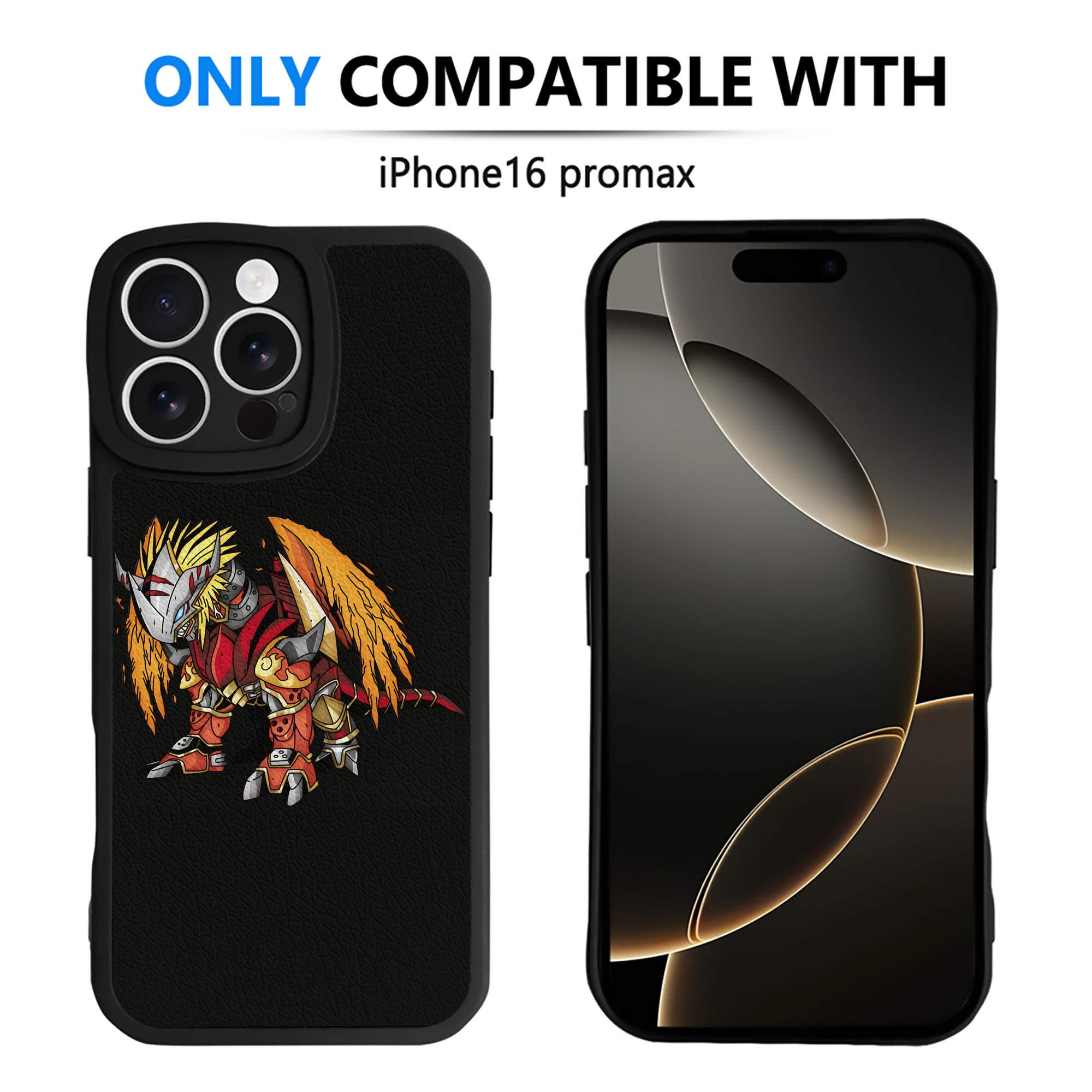 （画像用） Digimon デジタルモンスター/デジモン 【iPhone 16シリーズ対応】シリコンスマホケース（レザー調） 材質：シリコン